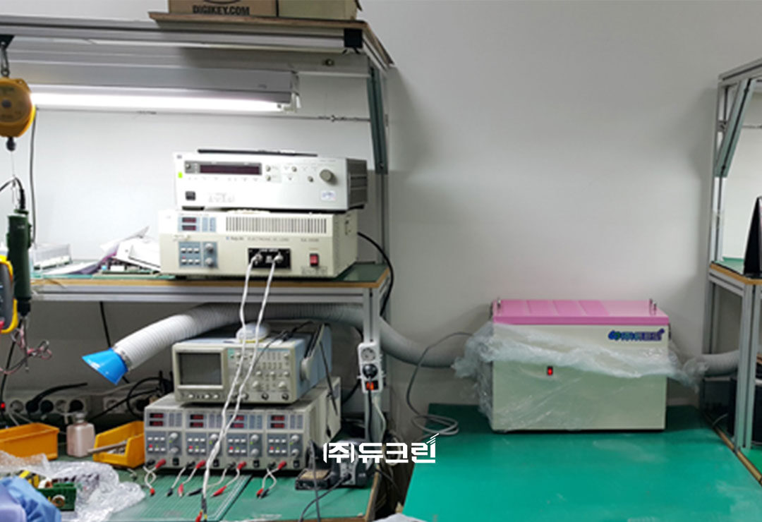 납땜 공정 흄 및 냄새, 연기 제거 집진기 설치