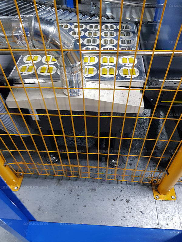 고무마찰로 인해 발생하는 분진을 포집하기 위한 듀크린 집진기 설치