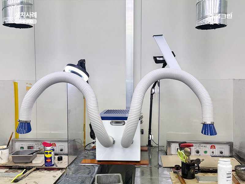 듀크린 집진기 ZFB-200의 전체 모습