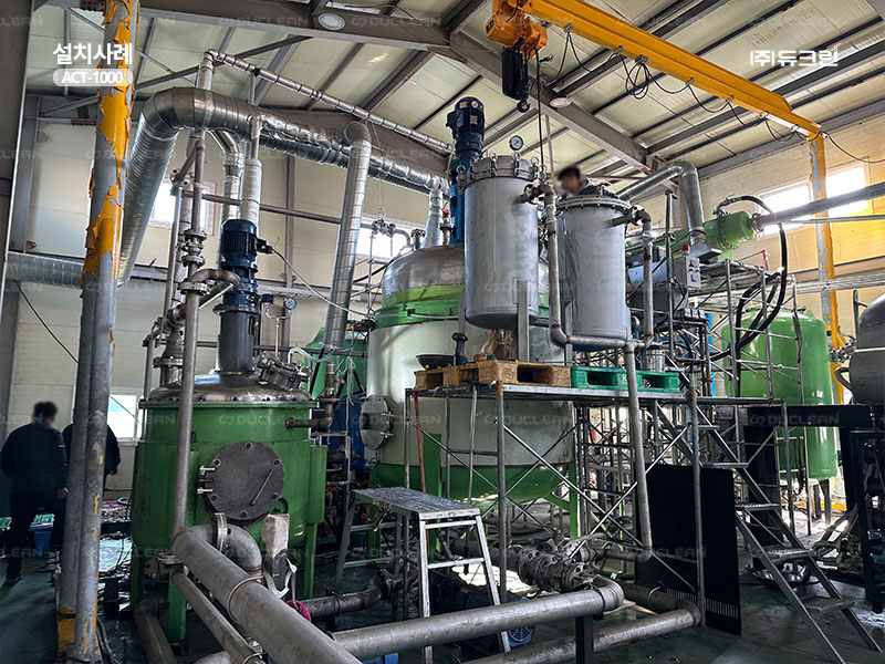 재활용폐기물 악취 제거를 위해 듀크린 흡착탑 ACT-1000 설치