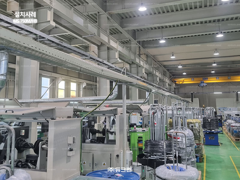 금속 분진 집진을 위한 분진집진기 설치